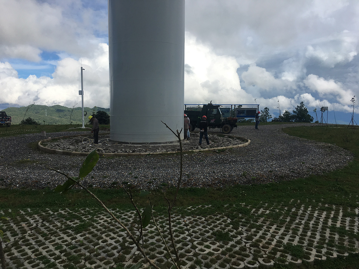 華寧縣將軍山風電場風機基礎加固